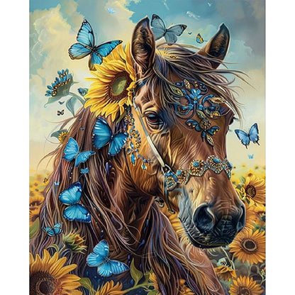 Horse - 11CT Stamped Cross Stitch 40*50CM
