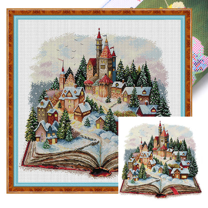 Magic Castle - 14CT Stamped Cross Stitch 52*52CM(Joy Sunday)
