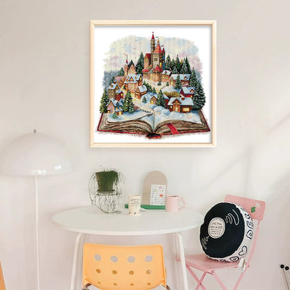 Magic Castle - 14CT Stamped Cross Stitch 52*52CM(Joy Sunday)