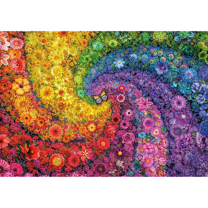 Flower Swirl - Full Square Drill Diamond Painting 50*35CM