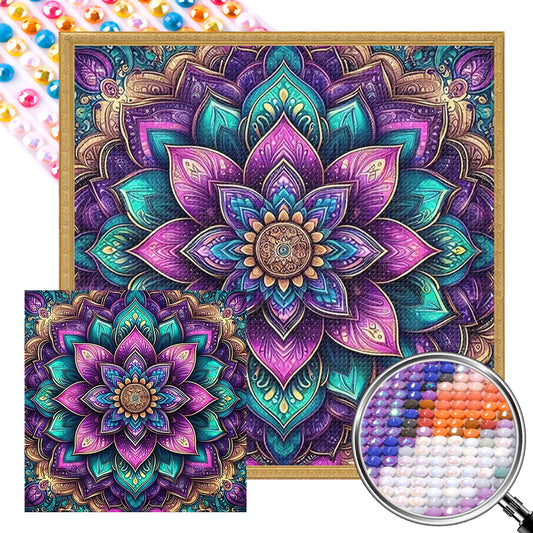 Mandala - Full AB Round Drill Diamond Painting 40*40CM