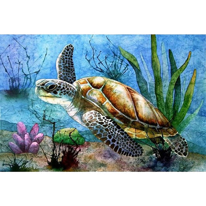 Sea Turtle - Full Square Drill Diamond Painting 30*20CM