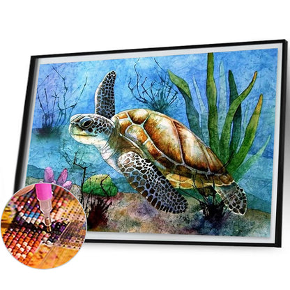 Sea Turtle - Full Square Drill Diamond Painting 30*20CM