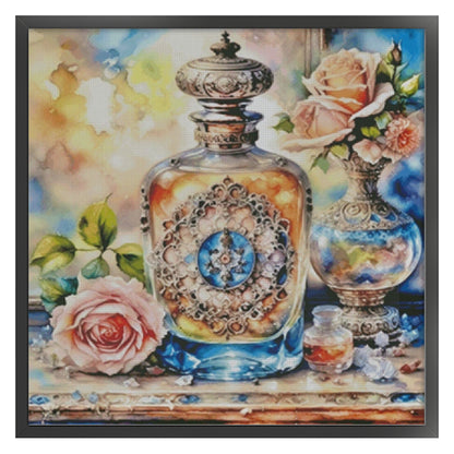Luxury Fragrance - 14CT Stamped Cross Stitch 85*85CM(Fairy Brand)