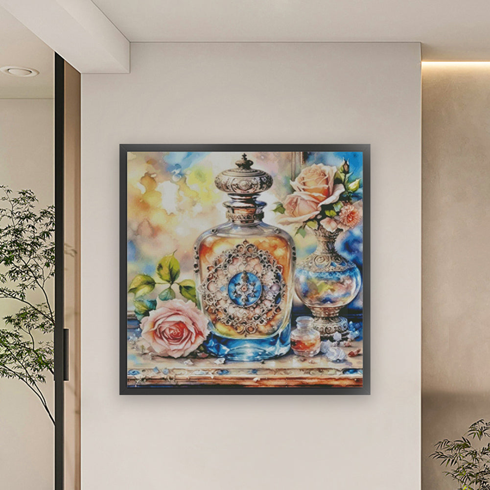 Luxury Fragrance - 14CT Stamped Cross Stitch 85*85CM(Fairy Brand)