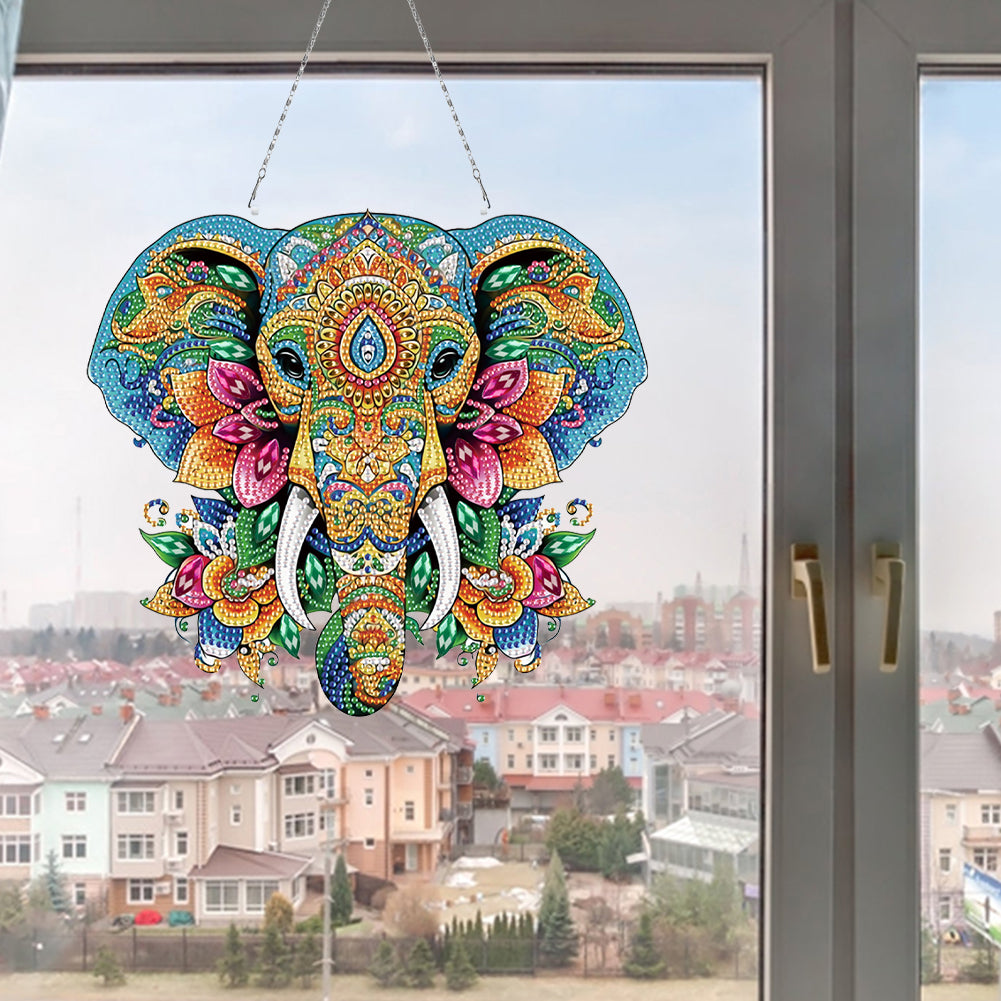Acrylic Special Shape Animals Diamond Painting Ornaments for Garden Window Decor
