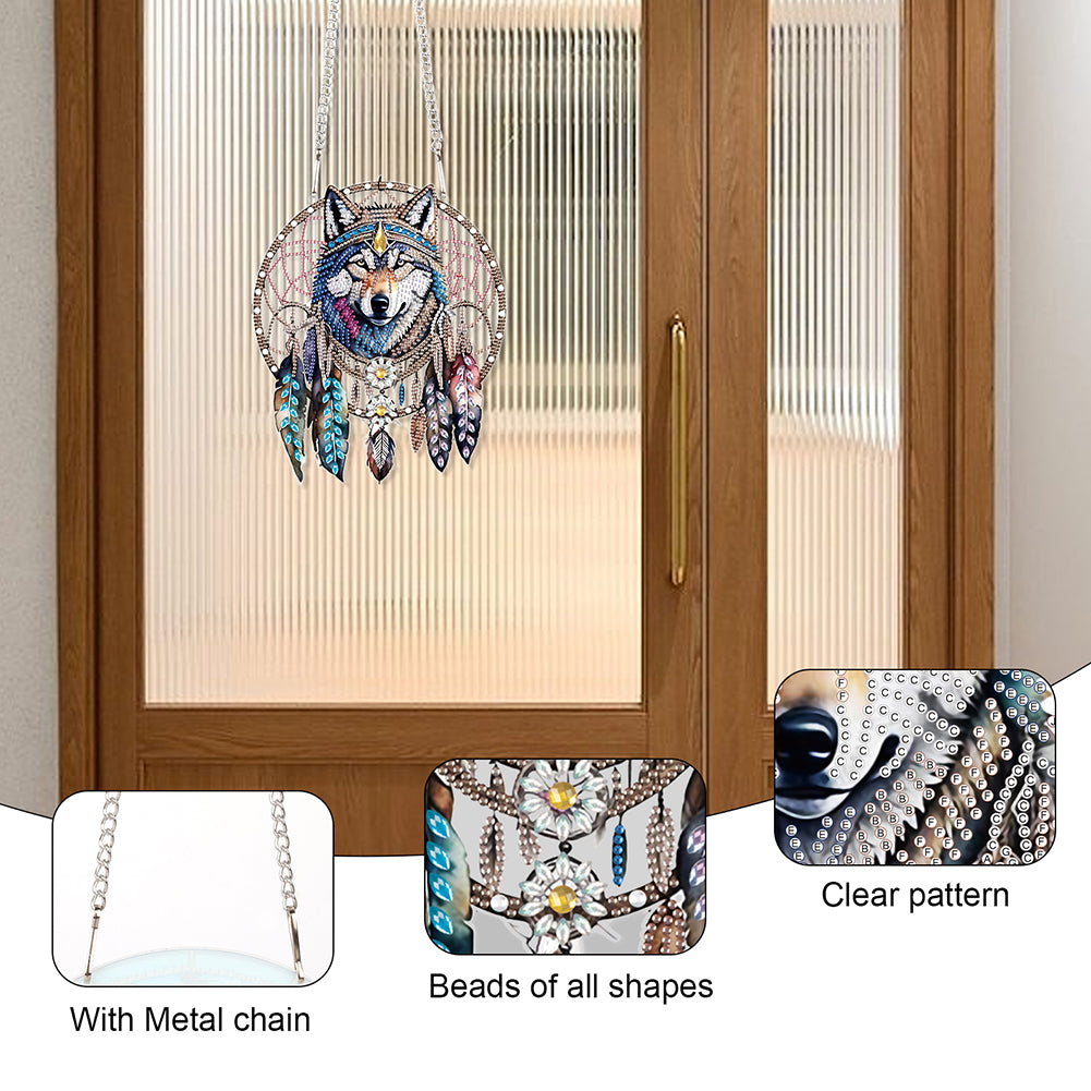 Acrylic Special Shape Animals Diamond Painting Ornaments for Garden Window Decor