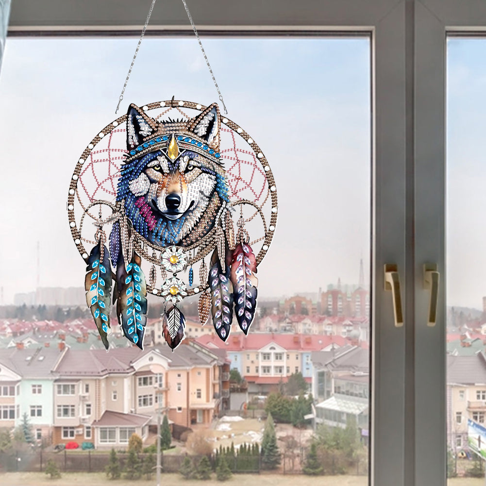 Acrylic Special Shape Animals Diamond Painting Ornaments for Garden Window Decor