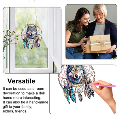 Acrylic Special Shape Animals Diamond Painting Ornaments for Garden Window Decor