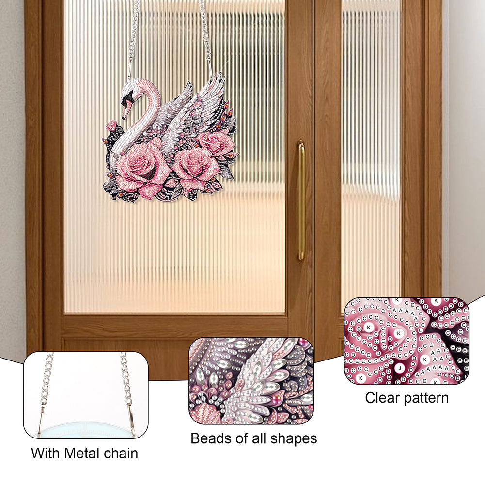 Acrylic Special Shape Animals Diamond Painting Ornaments for Garden Window Decor