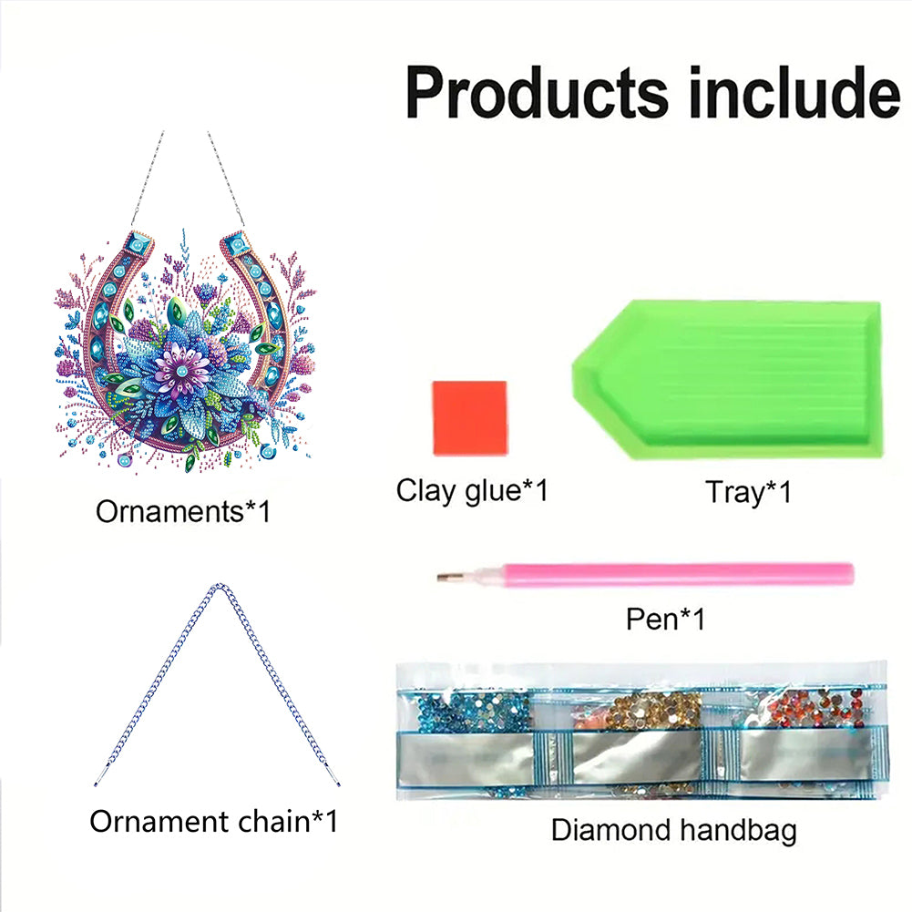 Acrylic Special Shape Animals Diamond Painting Ornaments for Garden Window Decor