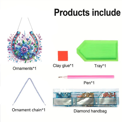 Acrylic Special Shape Animals Diamond Painting Ornaments for Garden Window Decor