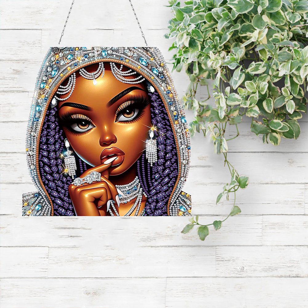 Acrylic Special Shape Animals Diamond Painting Ornaments for Garden Window Decor