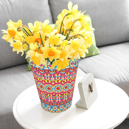 Diamond Painting Flower Vase Rhinestones Desktop Ornaments for Home Office Decor