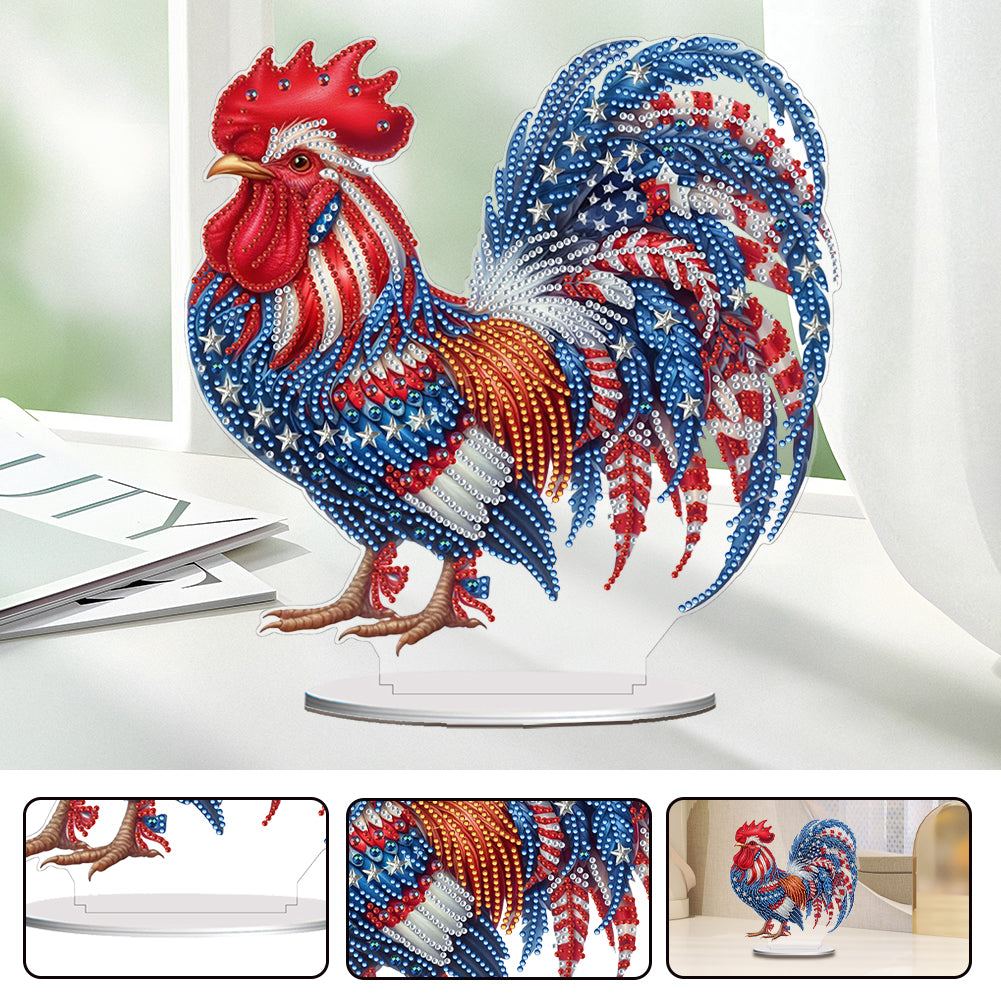 Independence Day Diamond Painting Tabletop Ornaments Kit for Adults Beginner