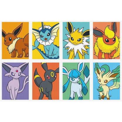 Pokémon - 11CT Stamped Cross Stitch 60*40CM