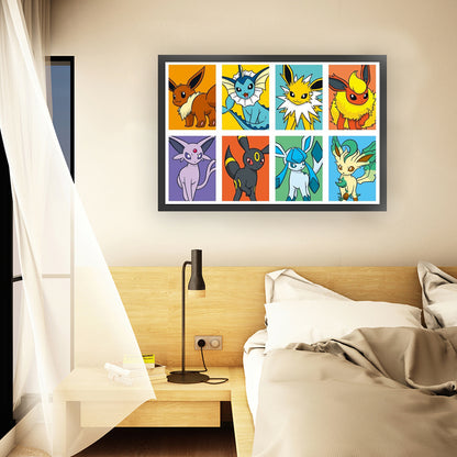 Pokémon - 11CT Stamped Cross Stitch 60*40CM
