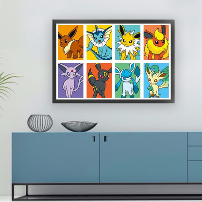 Pokémon - 11CT Stamped Cross Stitch 60*40CM