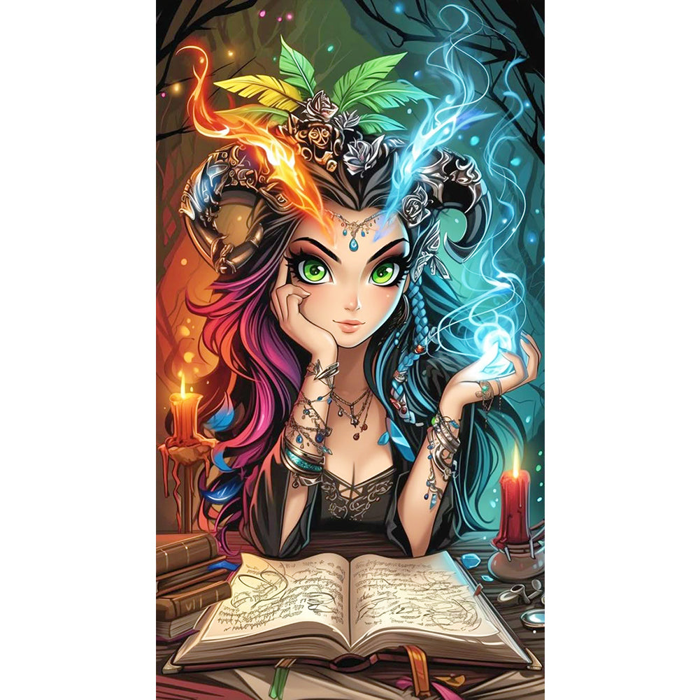 Cool Girl - 11CT Stamped Cross Stitch 40*70CM