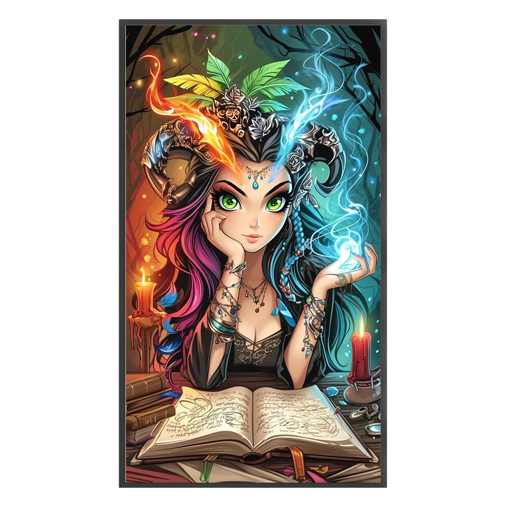 Cool Girl - 11CT Stamped Cross Stitch 40*70CM