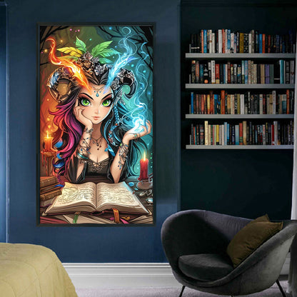 Cool Girl - 11CT Stamped Cross Stitch 40*70CM