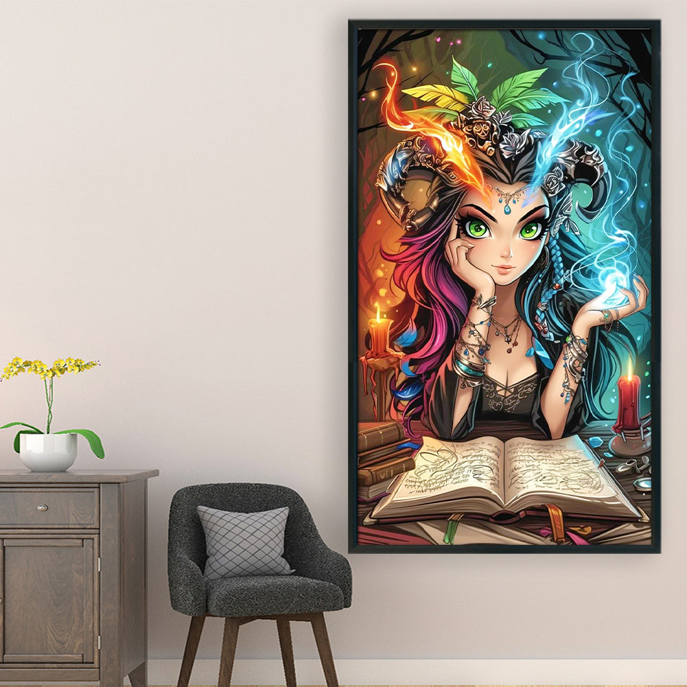 Cool Girl - 11CT Stamped Cross Stitch 40*70CM