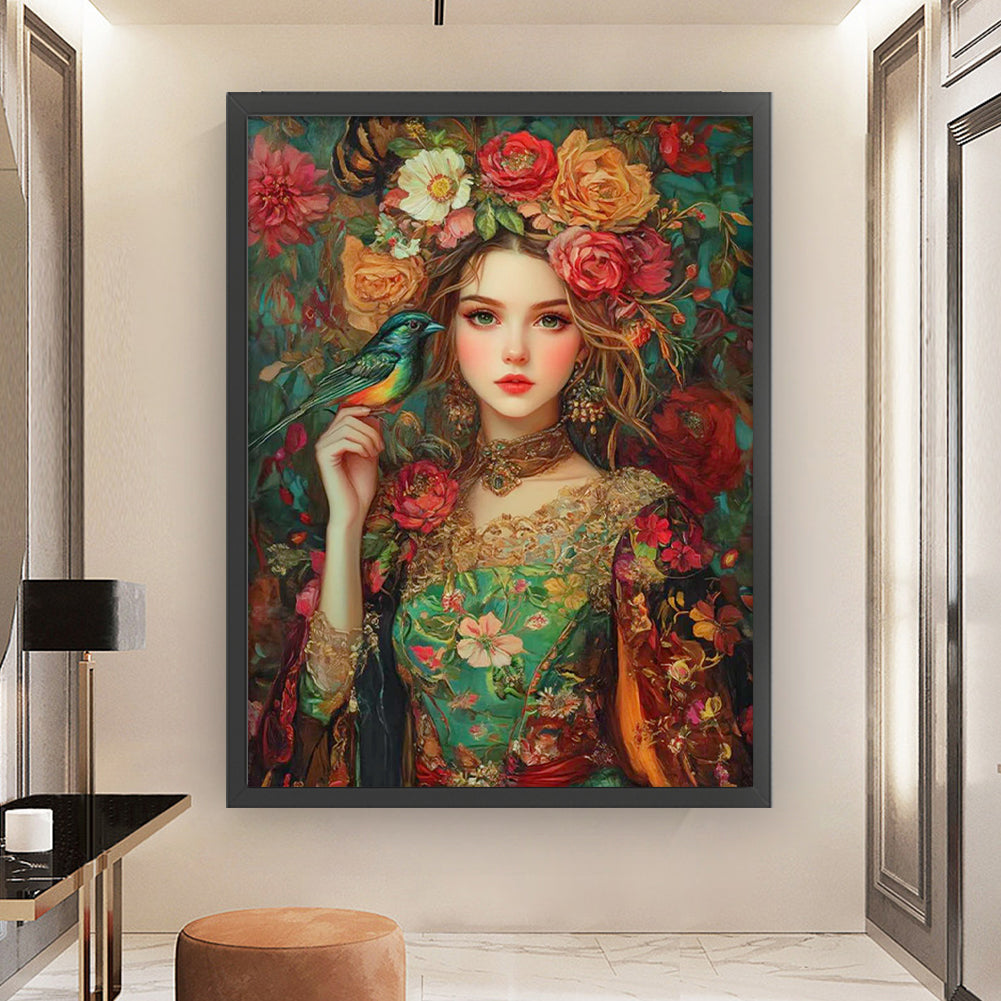 Classical Beauty - 11CT Stamped Cross Stitch 45*60CM