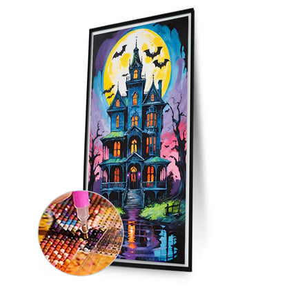 Mysterious Horror House - Full AB Round Drill Diamond Painting 40*70CM