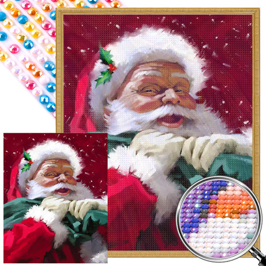 Kind Santa Claus - Full AB Round Drill Diamond Painting 40*50CM
