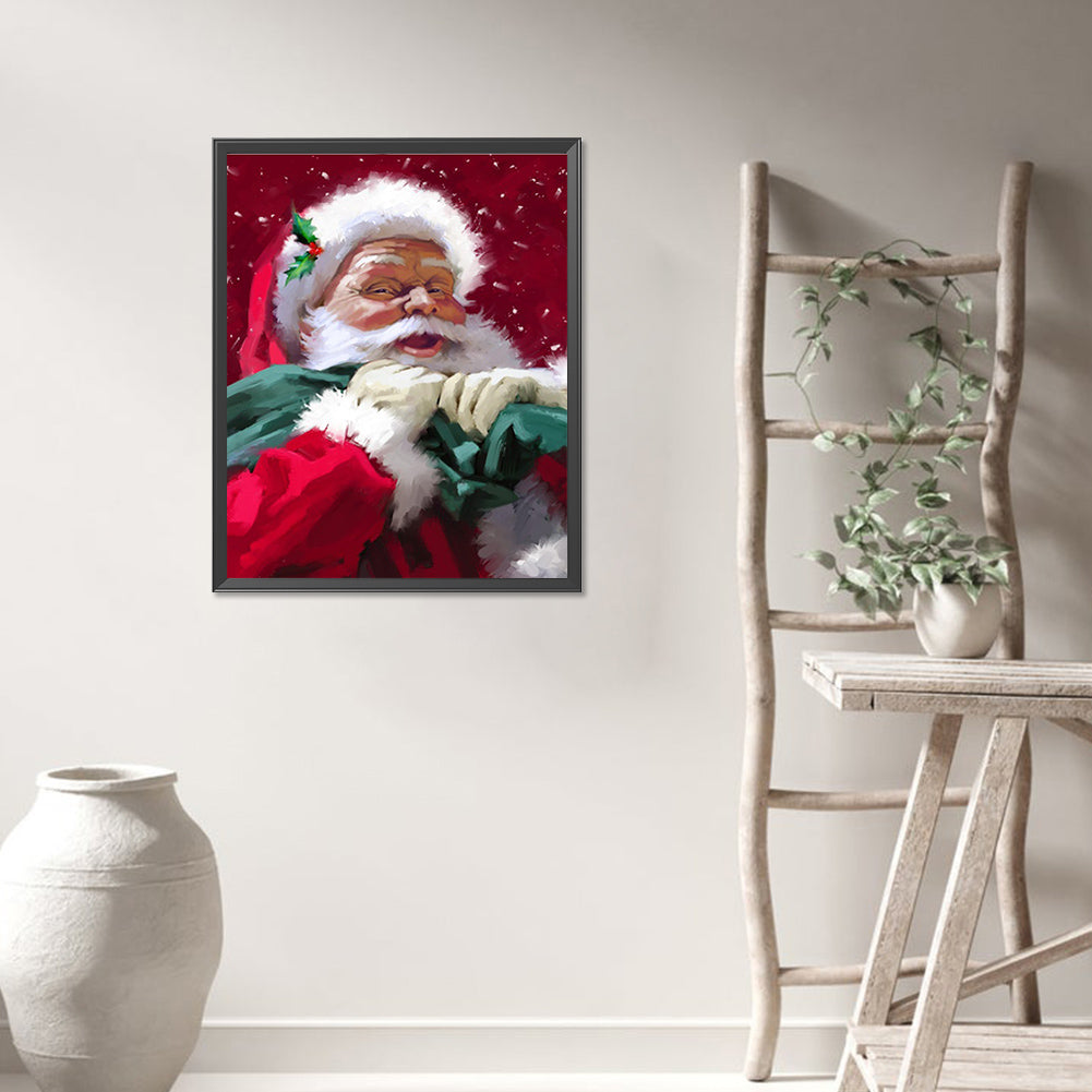Kind Santa Claus - Full AB Round Drill Diamond Painting 40*50CM