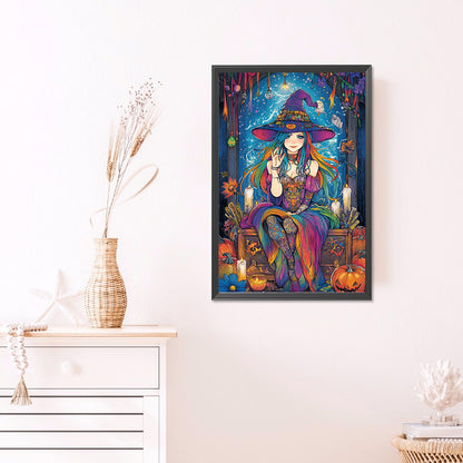 Magic Witch - Full AB Round Drill Diamond Painting 40*60CM