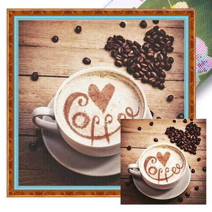 Coffee - 11CT Stamped Cross Stitch 50*50CM
