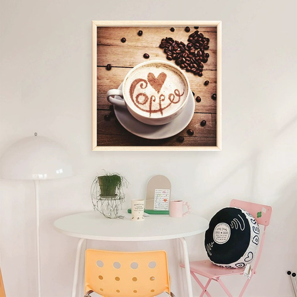 Coffee - 11CT Stamped Cross Stitch 50*50CM