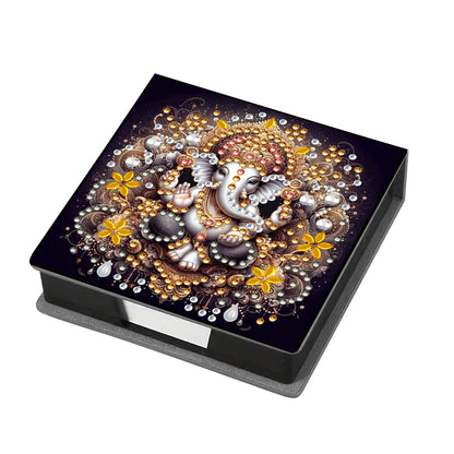 Leather 5D Diamond Painting Kit Note Box Diamond Art Notepad Box for Home Office