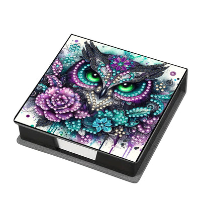 Leather 5D Diamond Painting Kit Note Box Diamond Art Notepad Box for Home Office