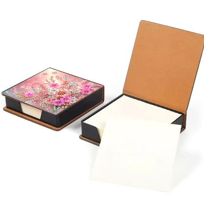 Leather 5D Diamond Painting Kit Note Box Diamond Art Notepad Box for Home Office