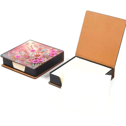 Leather 5D Diamond Painting Kit Note Box Diamond Art Notepad Box for Home Office