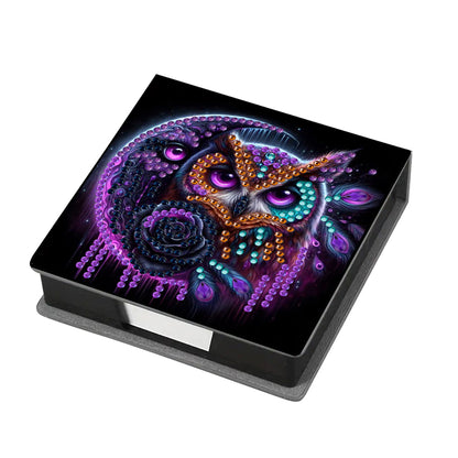 Leather 5D Diamond Painting Kit Note Box Diamond Art Notepad Box for Home Office