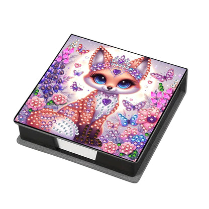 Leather 5D Diamond Painting Kit Note Box Diamond Art Notepad Box for Home Office
