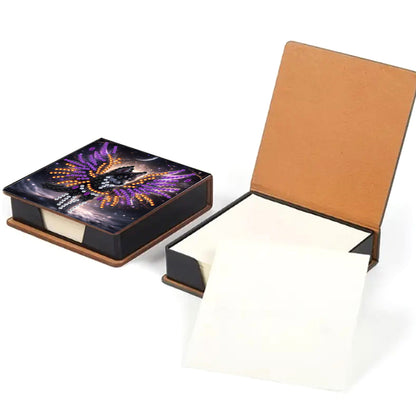 Leather 5D Diamond Painting Kit Note Box Diamond Art Notepad Box for Home Office