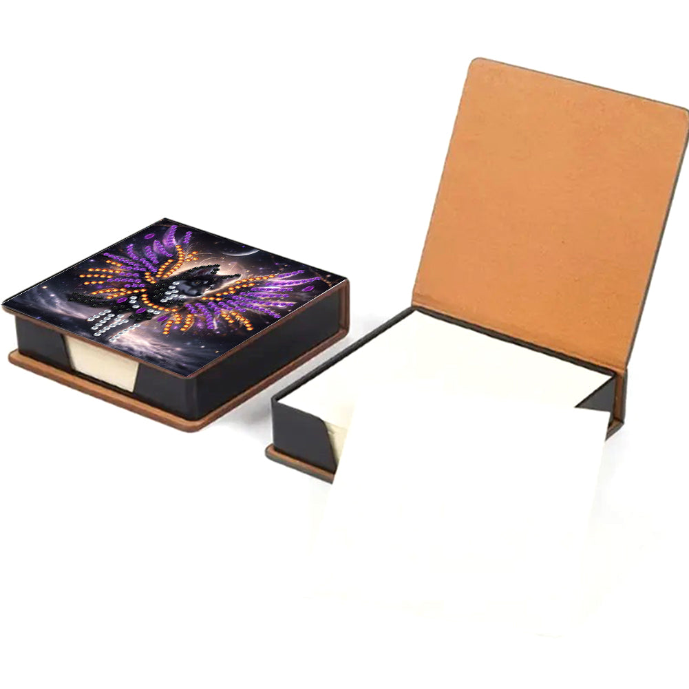 Leather 5D Diamond Painting Kit Note Box Diamond Art Notepad Box for Home Office
