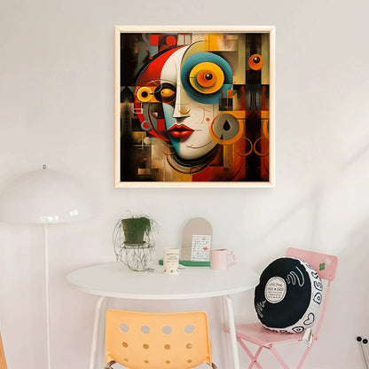 Abstract Figure Painting - 11CT Stamped Cross Stitch 40*40CM