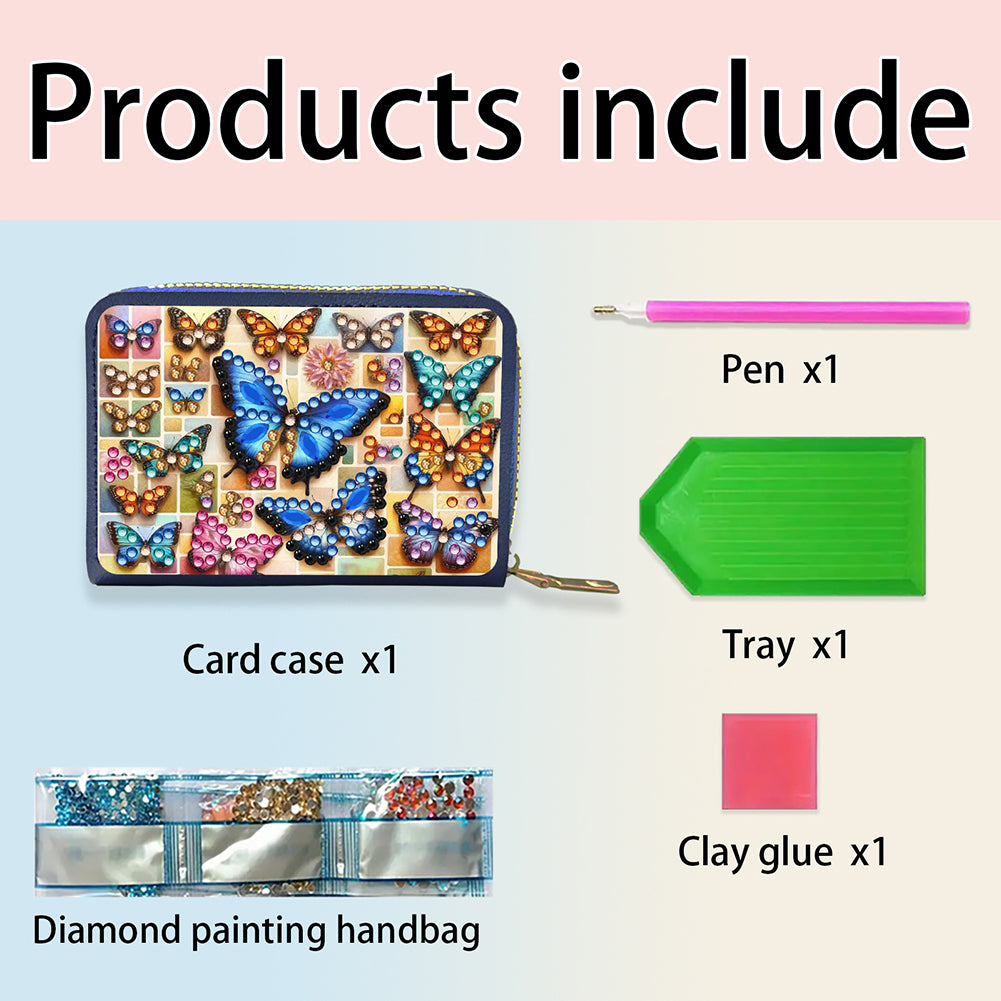 Diamond Painting Card Holder Coin Purse Diamond Art Wallet Pouch Gifts for Women