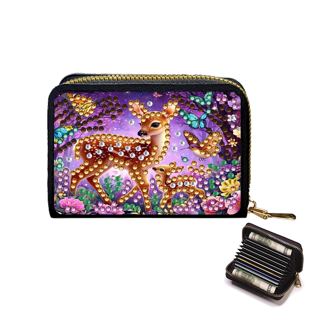 Diamond Painting Card Holder Coin Purse Diamond Art Wallet Pouch Gifts for Women