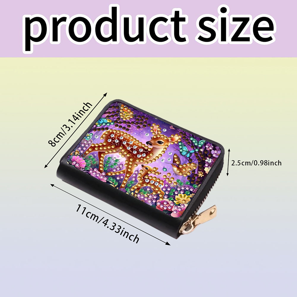 Diamond Painting Card Holder Coin Purse Diamond Art Wallet Pouch Gifts for Women