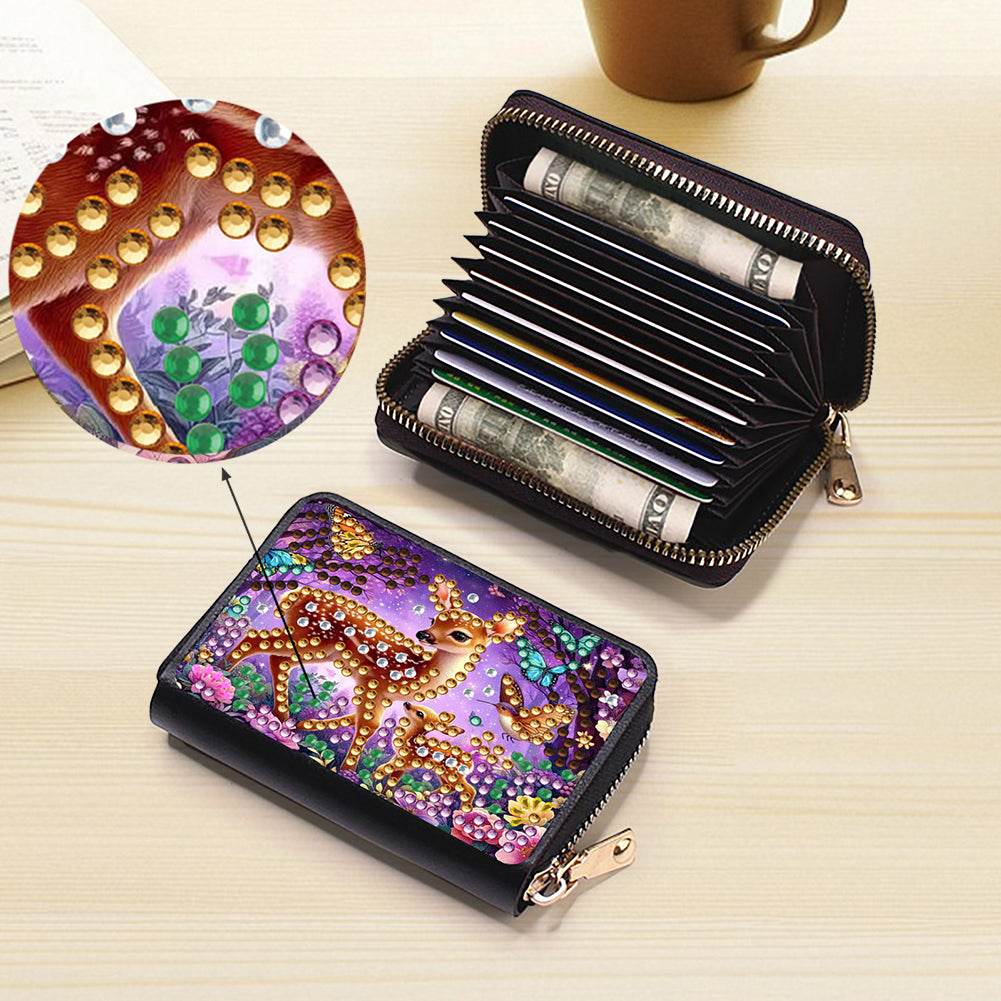 Diamond Painting Card Holder Coin Purse Diamond Art Wallet Pouch Gifts for Women