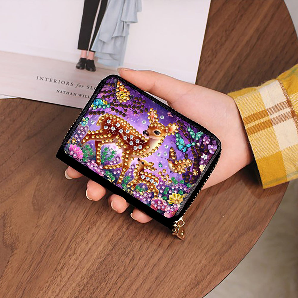 Diamond Painting Card Holder Coin Purse Diamond Art Wallet Pouch Gifts for Women