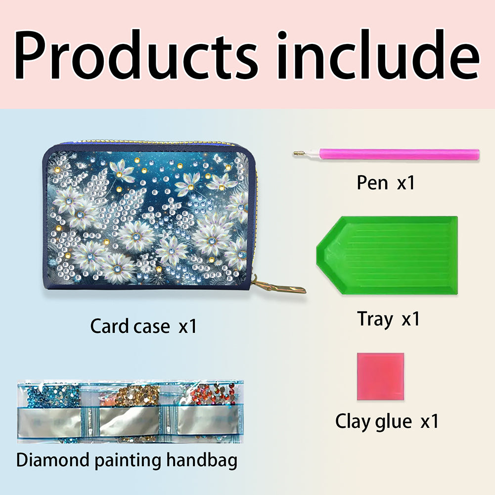 Diamond Painting Card Holder Coin Purse Diamond Art Wallet Pouch Gifts for Women