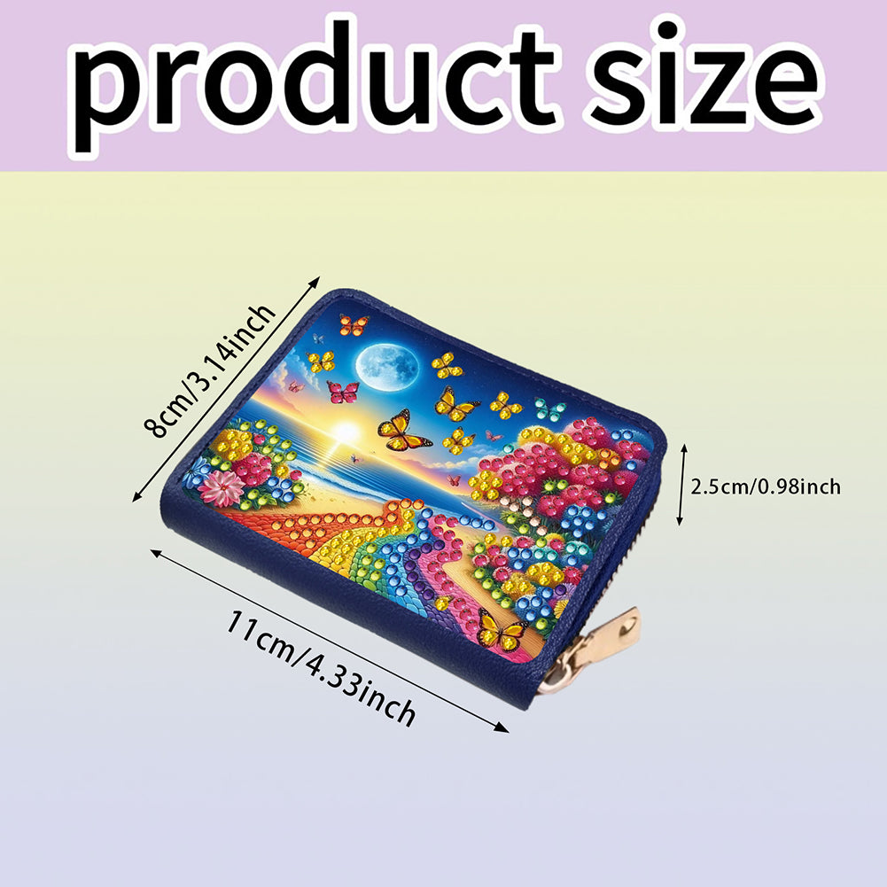 Diamond Painting Card Holder Coin Purse Diamond Art Wallet Pouch Gifts for Women