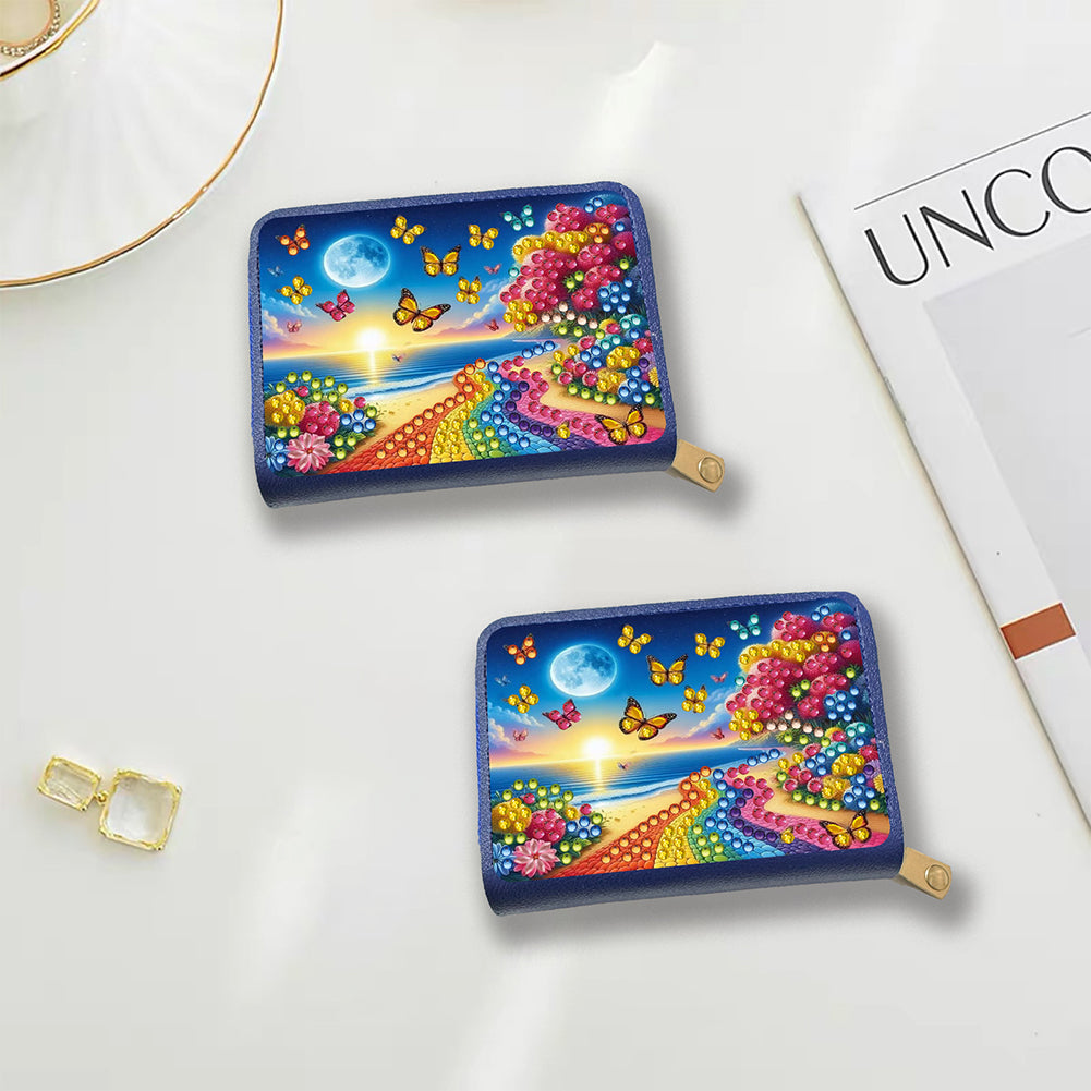Diamond Painting Card Holder Coin Purse Diamond Art Wallet Pouch Gifts for Women